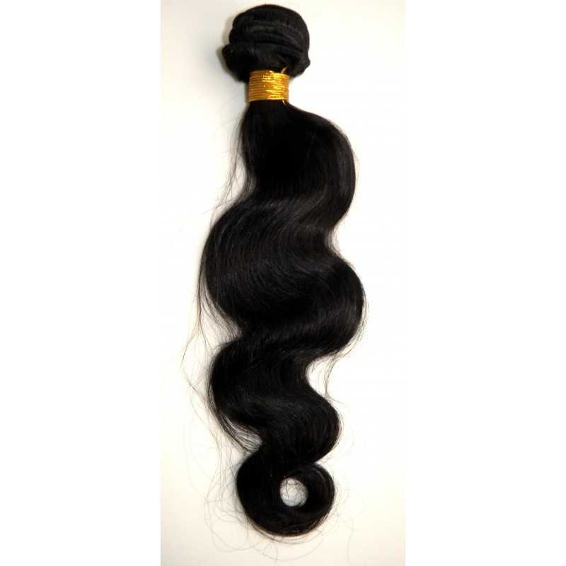 Lot De 3 Faisceaux De Cheveux Humains Indiens Naturels - 18 Pouces (45.72 Cm) Ondulés - 100g Chaque