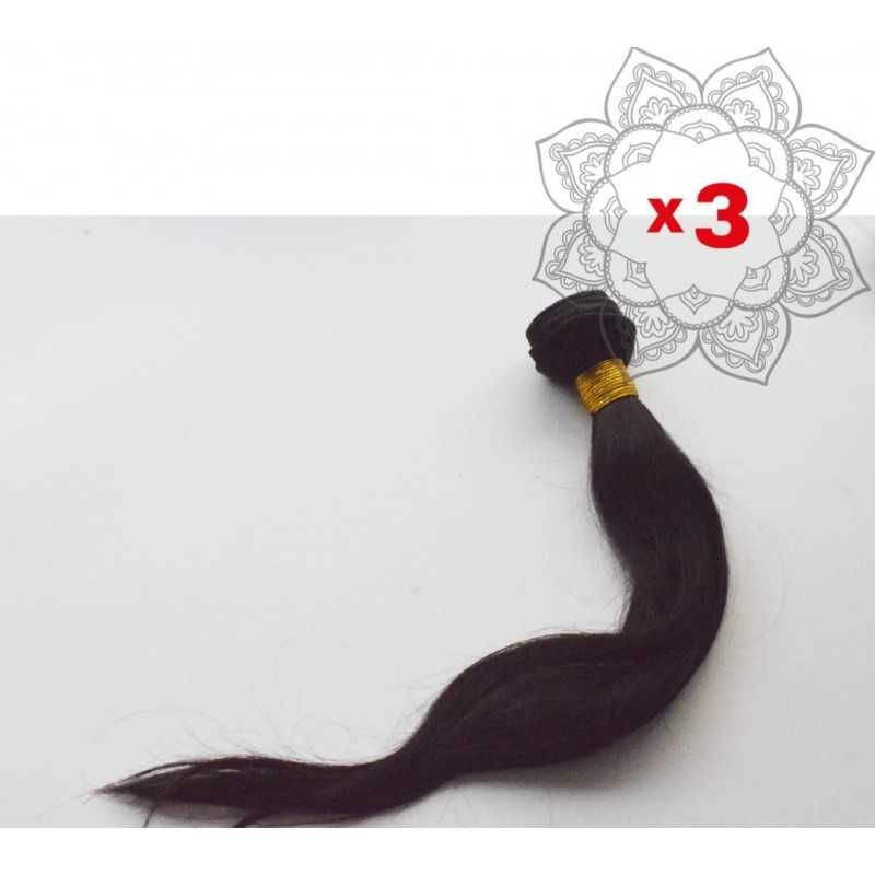 Lot de 3 tissages indiens raides 18 pouces Lot de 3 tissages indiens raides 18 pouces