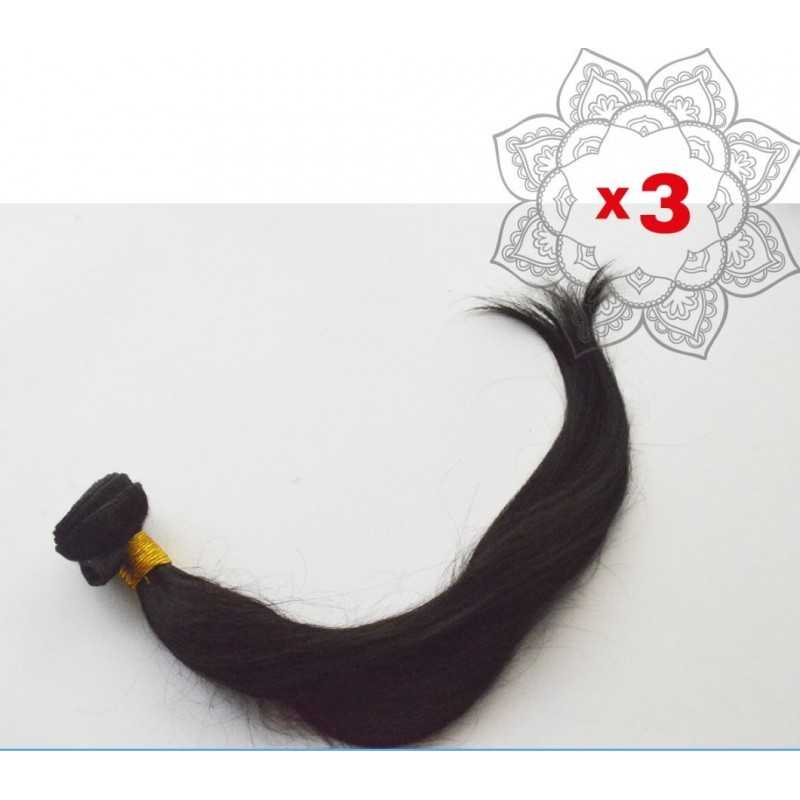 Lot de 3 tissages indiens raides 20 pouces Lot de 3 tissages indiens raides 20 pouces