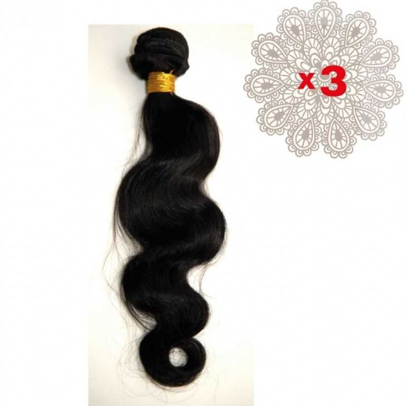 Lot de 3 tissages indiens ondulés 18 pouces Lot de 3 tissages indiens ondulés 18 pouces