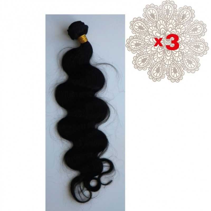 Lot de 3 tissages indiens ondulés 24 pouces Lot de 3 tissages indiens ondulés 24 pouces