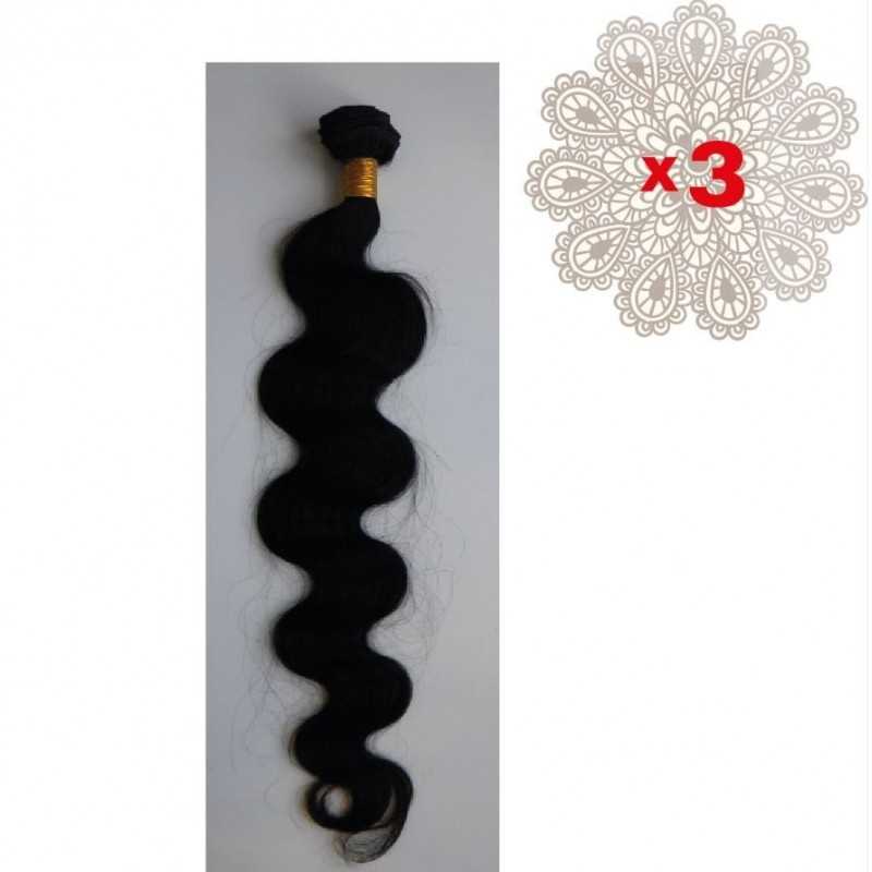 Lot de 3 tissages indiens ondulés 26 pouces Lot de 3 tissages indiens ondulés 26 pouces