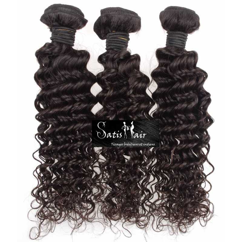 Lot de 3 tissages brésiliens bouclés remyhair 18 pouce Lot de 3 tissages brésiliens bouclés remyhair 18 pouce